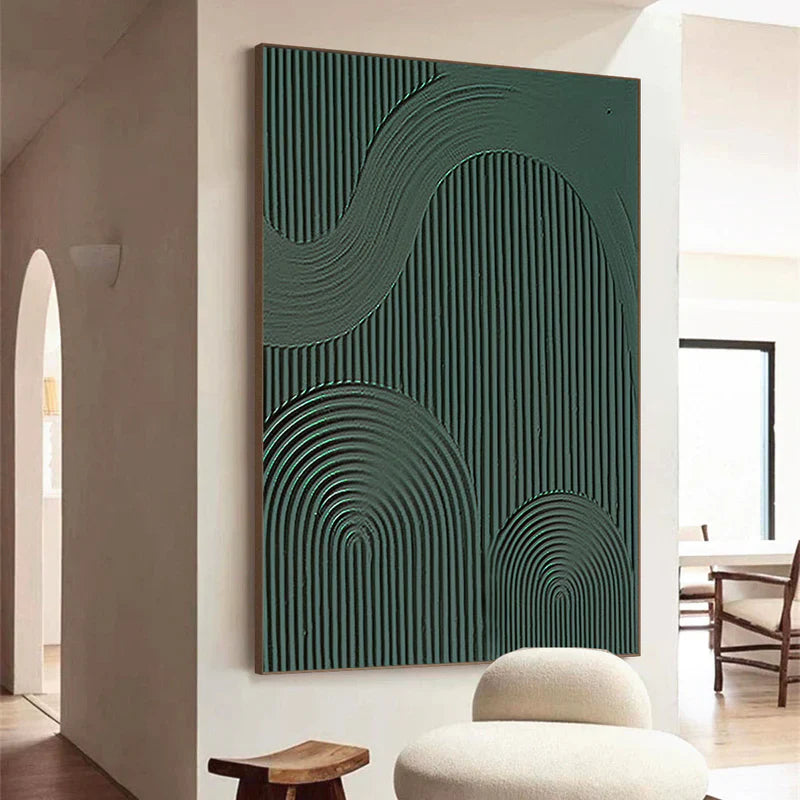 Blue & Green Minimalist Painting #art102124