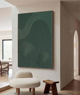 Blue & Green Minimalist Painting #art102124