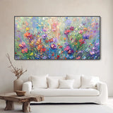 Colorful Flower Abstract Canvas Art for Modern Interiors #art102113