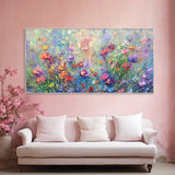 Colorful Flower Abstract Canvas Art for Modern Interiors #art102113