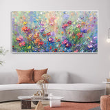 Colorful Flower Abstract Canvas Art for Modern Interiors #art102113