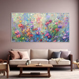 Colorful Flower Abstract Canvas Art for Modern Interiors #art102113