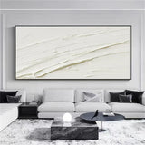 Minimalistic Balance Canvas Painting - Large Abstract Textured Wall Art