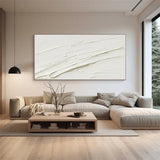 Minimalistic Balance Canvas Painting - Large Abstract Textured Wall Art