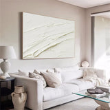 Minimalistic Balance Canvas Painting - Large Abstract Textured Wall Art