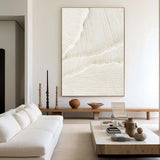 Minimalist Textured Neutral Canvas Art