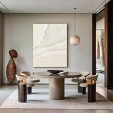Minimalist Textured Neutral Canvas Art