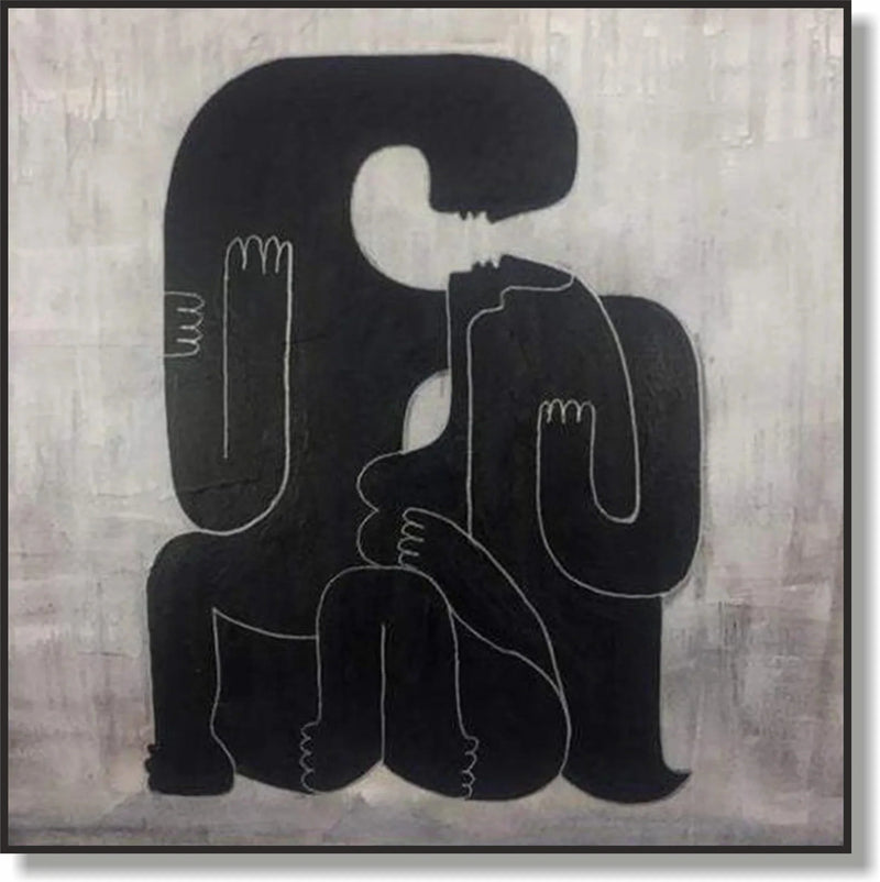 Oversized Love Forever Abstract Art