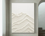 Textured Minimalist Mountain Canvas Wall Art