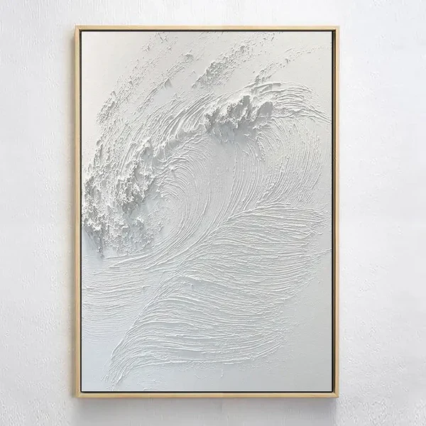 Whispering Waves Abstract Surf Art Painting