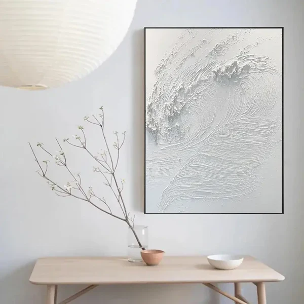 Whispering Waves Abstract Surf Art Painting