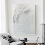 Whispering Waves Abstract Surf Art Painting