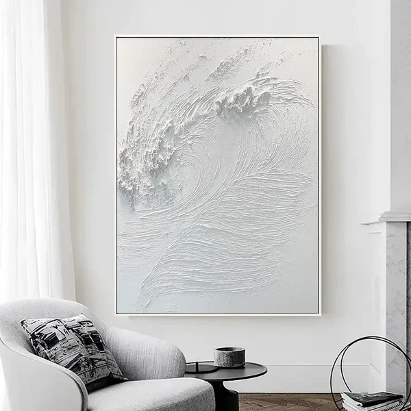 Whispering Waves Abstract Surf Art Painting