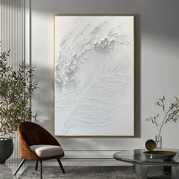Whispering Waves Abstract Surf Art Painting