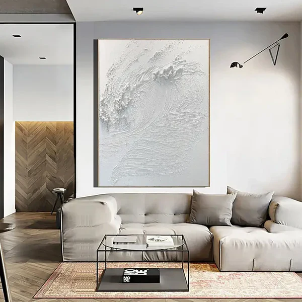 Whispering Waves Abstract Surf Art Painting