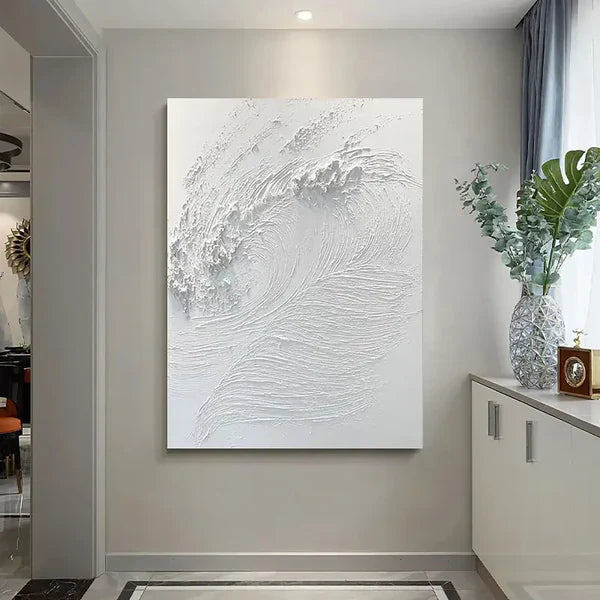 Whispering Waves Abstract Surf Art Painting