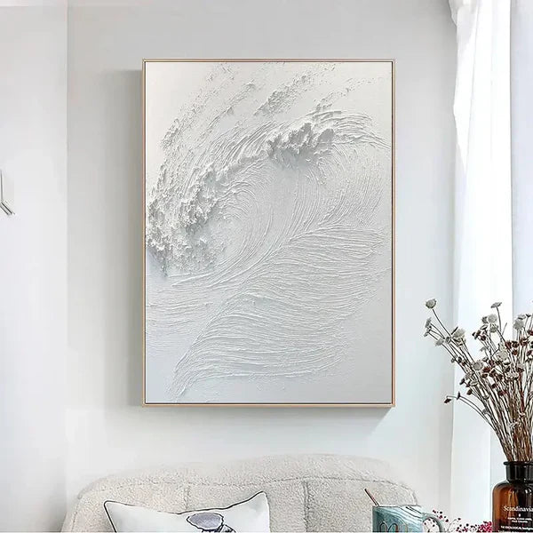 Whispering Waves Abstract Surf Art Painting
