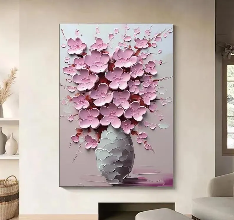 Custom Large Texture Painting on Canvas