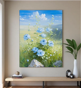 Custom Large Texture Painting on Canvas