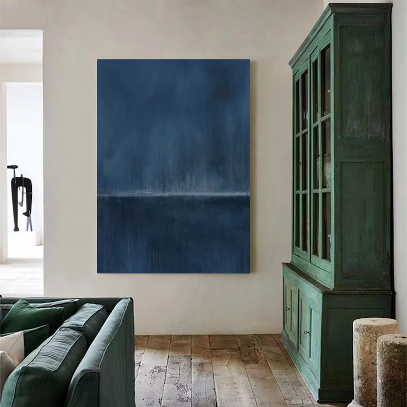 Pure Blue Minimalist Art Texture #art2635
