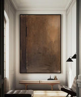 Brown Wabi-Sabi Painting #art2611