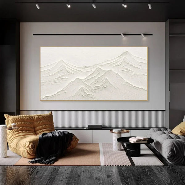 3D White Mountain Painting #2619