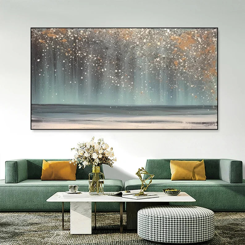 Brilliant Abstract Boho Painting on canvas  #2612