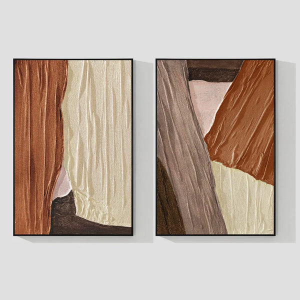 Earth Tone Art Set of 2