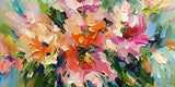 Abstract Fantasy Floral Oil Painting  #2615