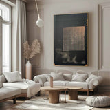 wabi sabi Black painting on canvas