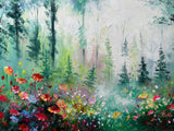 Colorful Forest Canvas Oil Painting #art2623