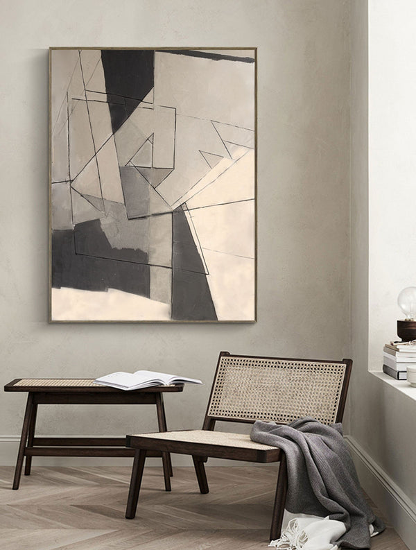 Grey Minimalist Painting #CXA 00907