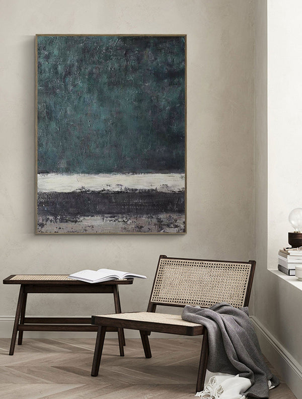 Blue & Green Abstract Painting #CXA 00203
