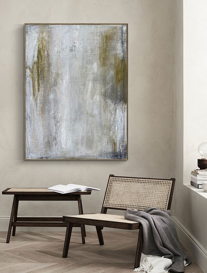 Beige & Brown Abstract Painting #CXA 00302