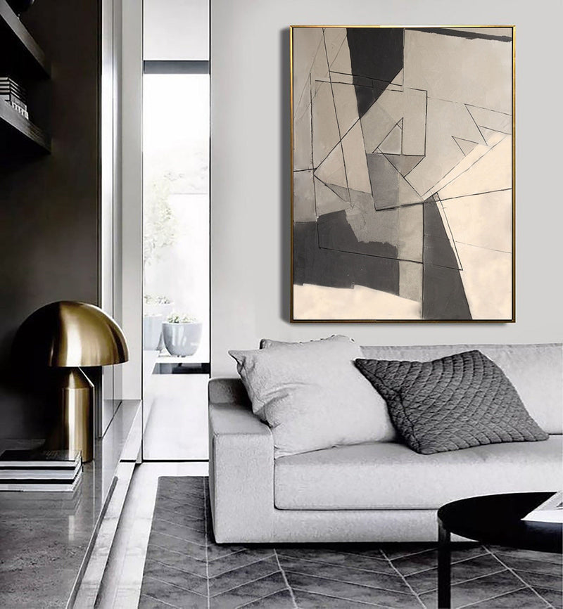 Grey Minimalist Painting #CXA 00907