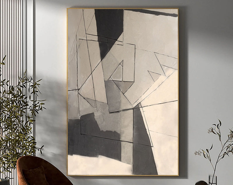 Grey Minimalist Painting #CXA 00907