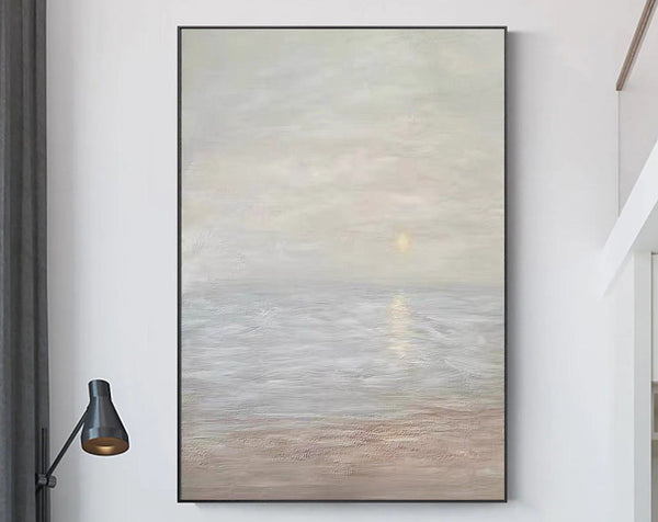 Beige & Brown Abstract Painting #CXA 00501