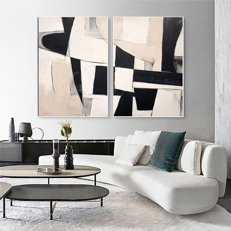 Abstract Tranquility Painting SET OF 2 #CXA 00101
