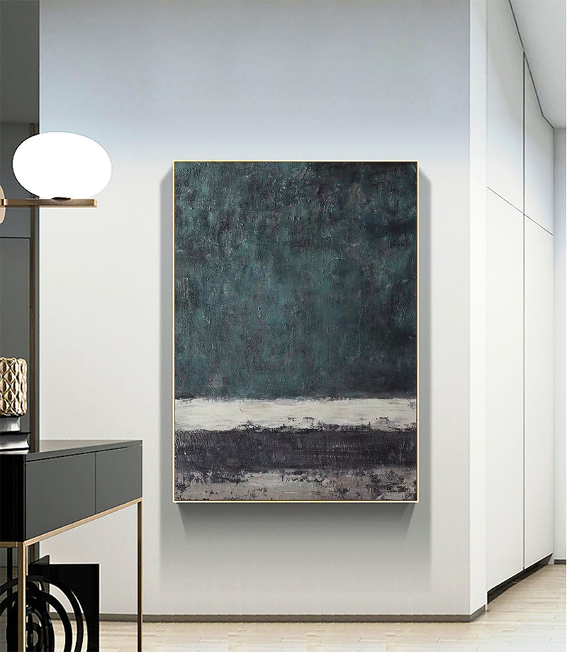Blue & Green Abstract Painting #CXA 00203
