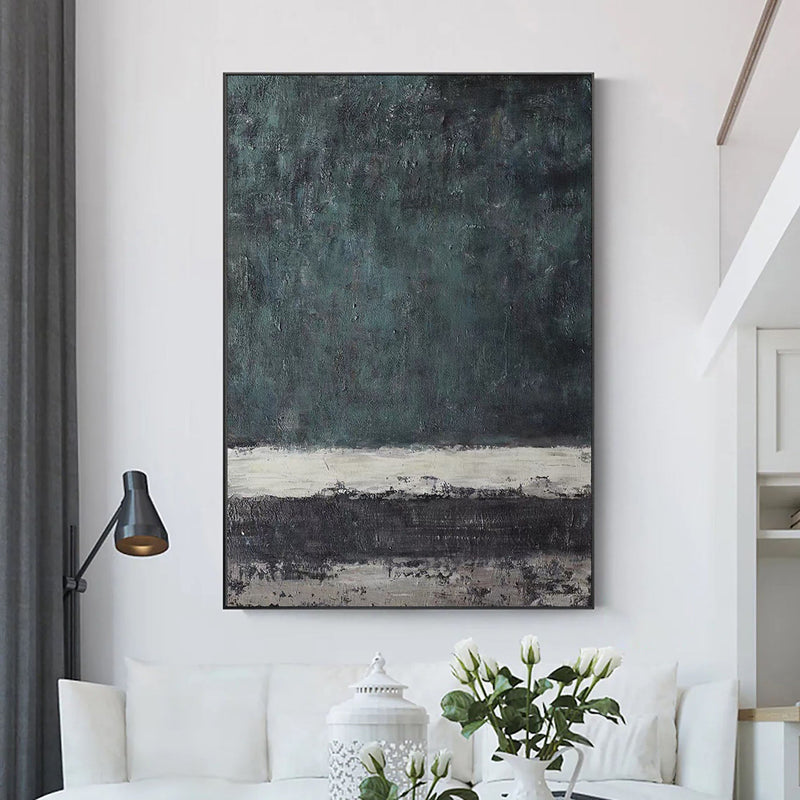 Blue & Green Abstract Painting #CXA 00203