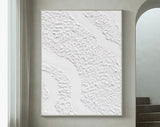 White Minimalist Abstract Painting #CXA 00306