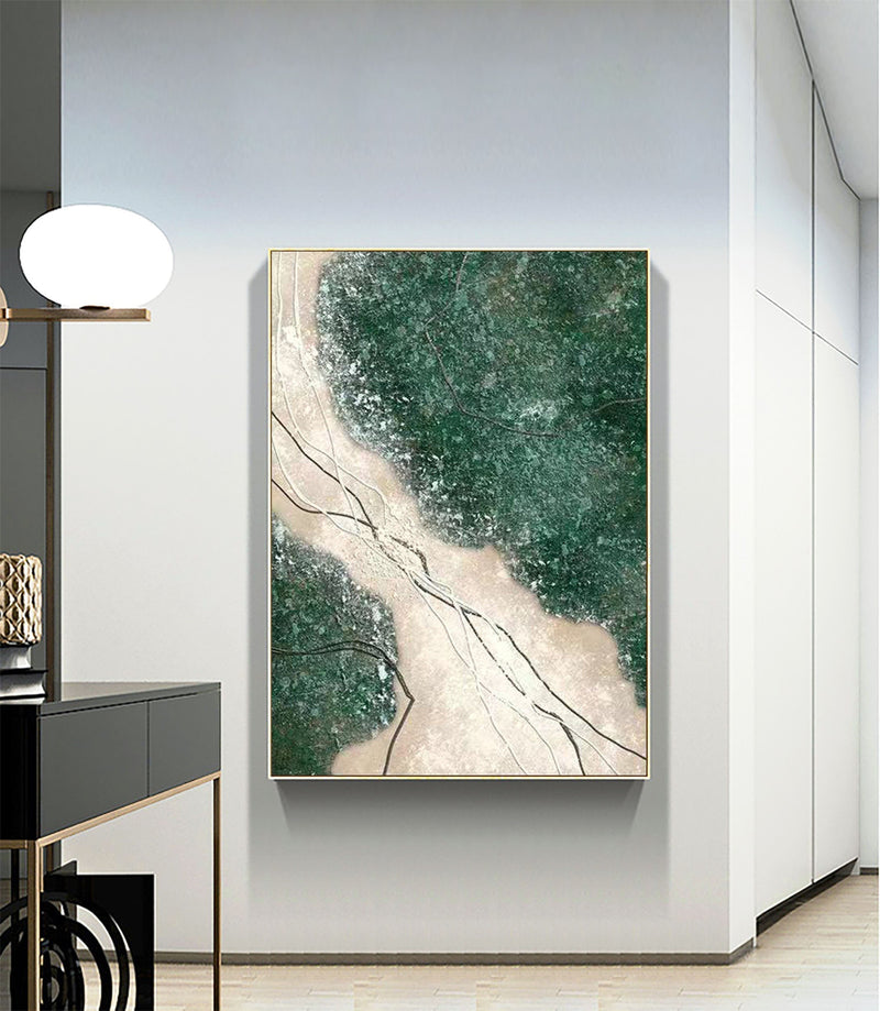 Verdant Veins Abstract Painting