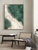 Verdant Veins Abstract Painting