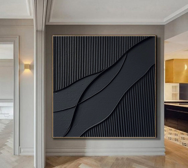 Ripple in Shadow Abstract Painting