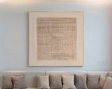 Beige & Brown Abstract Painting #CXA 013