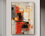 Beige & Brown Abstract Painting #CXA 00701