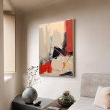Beige & Brown Abstract Painting #CXA 00802
