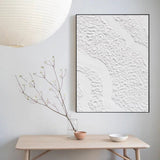 White Minimalist Abstract Painting #CXA 00306