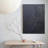 Black & White Abstract Painting #CXA 012