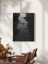 Black & White Abstract Painting #CXA 00303